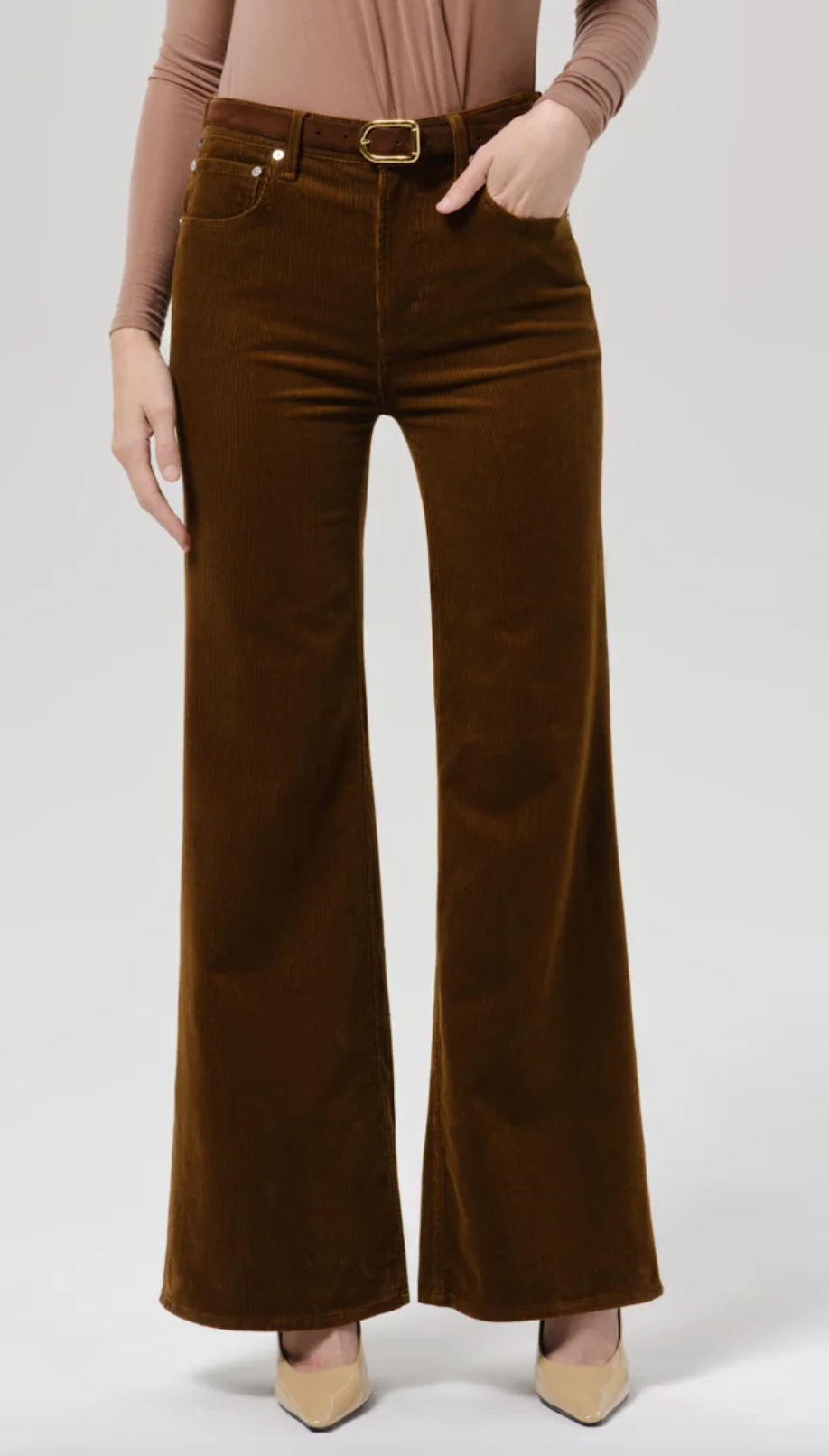 Kimberly 70s Flare in Corduroy