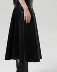 Vita Maxi Skirt in Recycled Leather