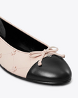 Cap-Toe Bunny Knot Ballet Flat