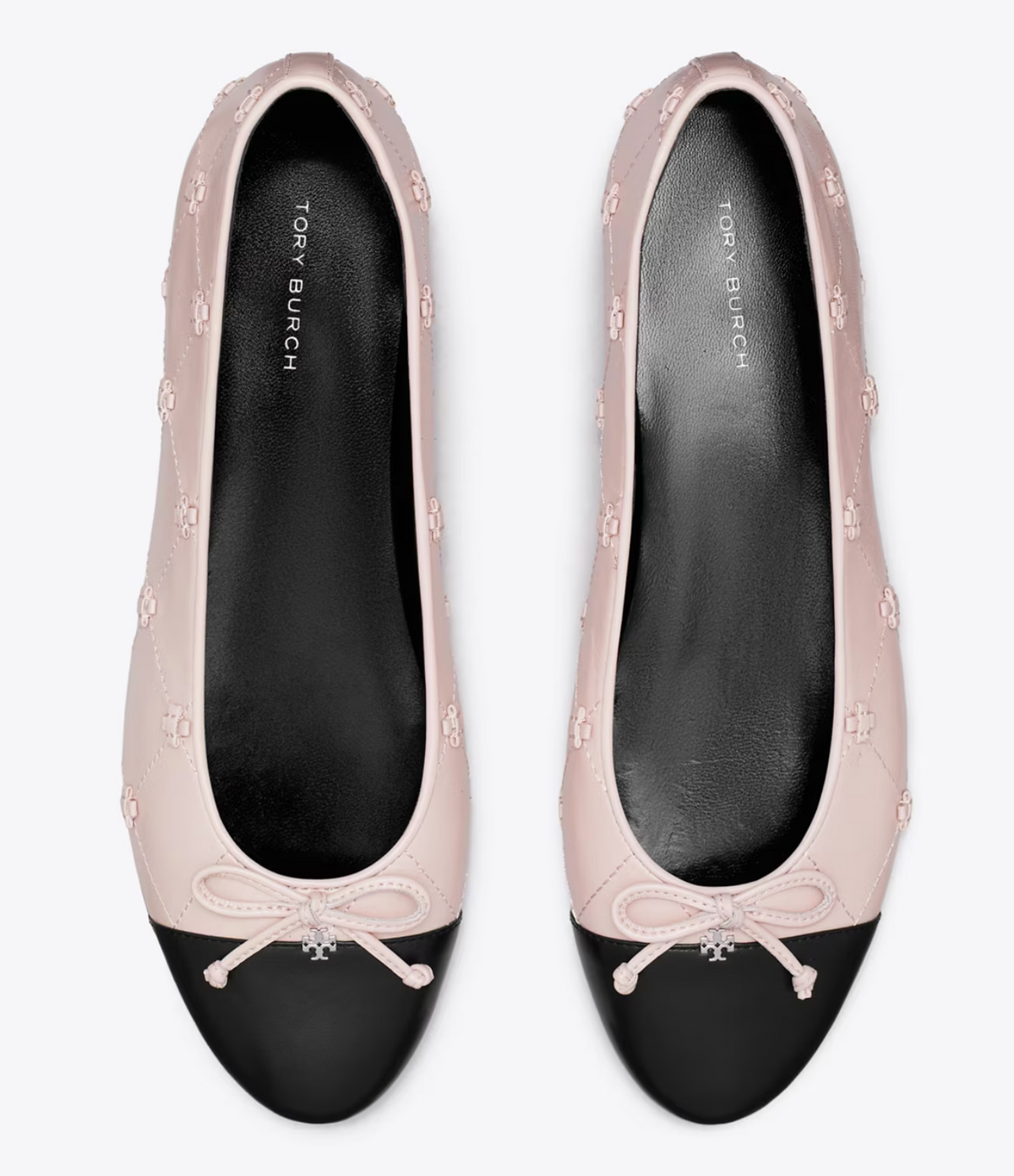 Cap-Toe Bunny Knot Ballet Flat