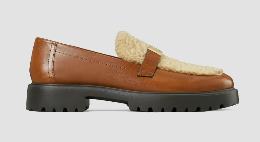 LeeLee Shearling Lug Loafer