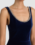 Charlotte Scoop Neck Fitted Mini Dress