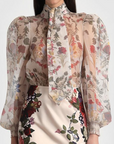 Brentley Tie Neck Blouse