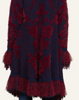 Naiad Jacquard Fringe Cardigan