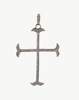 Large Thin Fishtail Cross Pendant