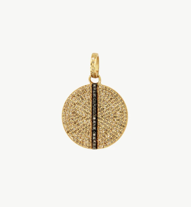 Pave Disc Charm