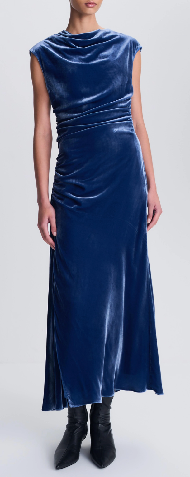Burke Draped Midi Dress