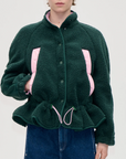 Dropped Shoulder Gathered Jacket
