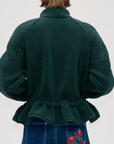 Dropped Shoulder Gathered Jacket