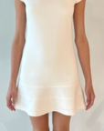 Short Sleeve Tier Seam Dress