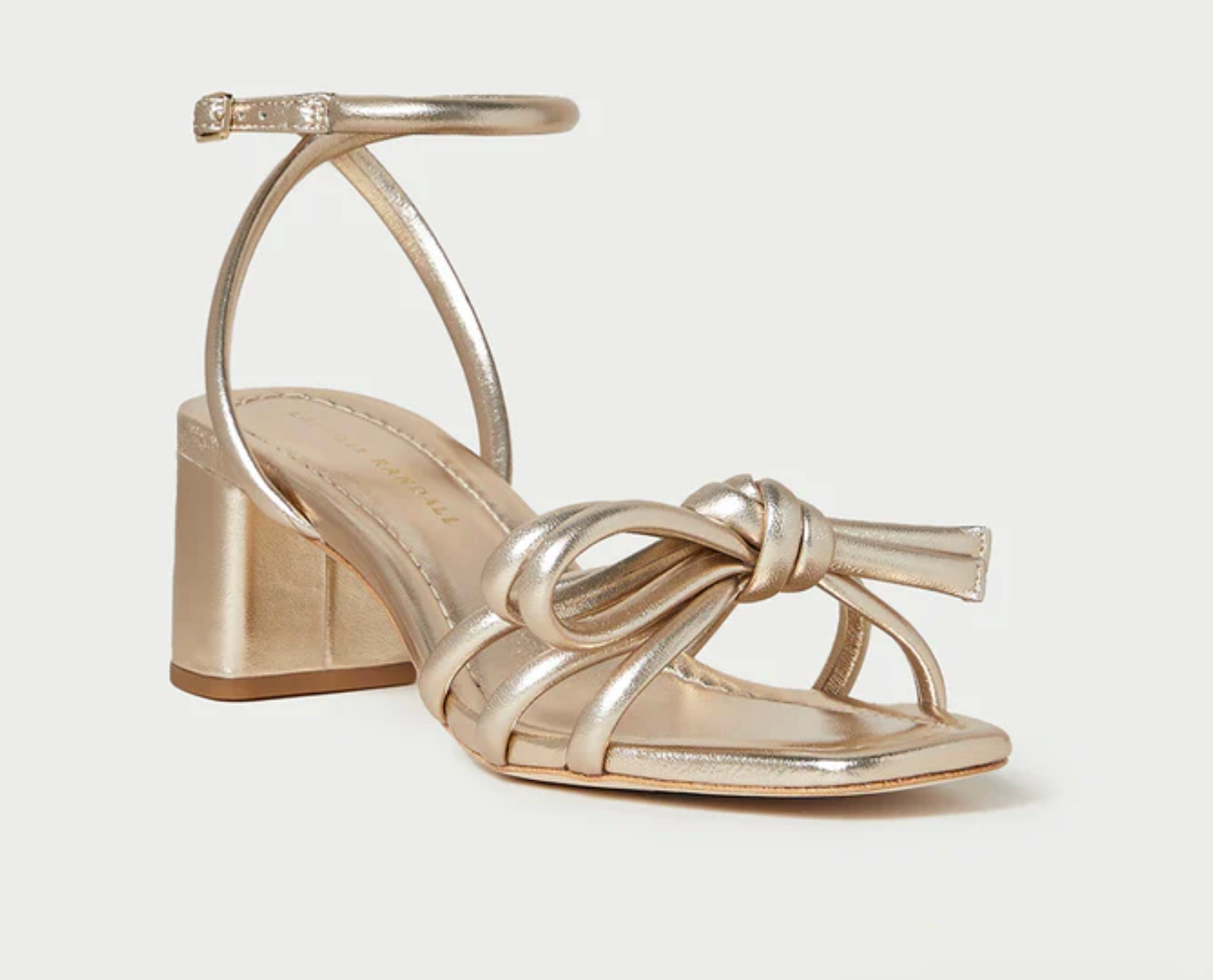 Mikel Mid Heel Bow Sandal