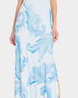 Vera Satin Floral Maxi Dress