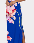 Vera Satin Floral Maxi Dress