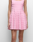 Vanna Scalloped Knit Mini Dress