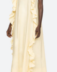 Lisette Solid Ruffle Maxi Sundress