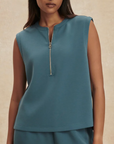 Simmons Half Zip Tank