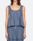 Pippa Solid Sleeveless Top