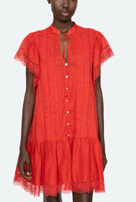 Pippa Solid Short Sleeve Mini Dress