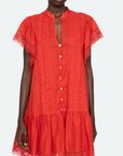 Pippa Solid Short Sleeve Mini Dress
