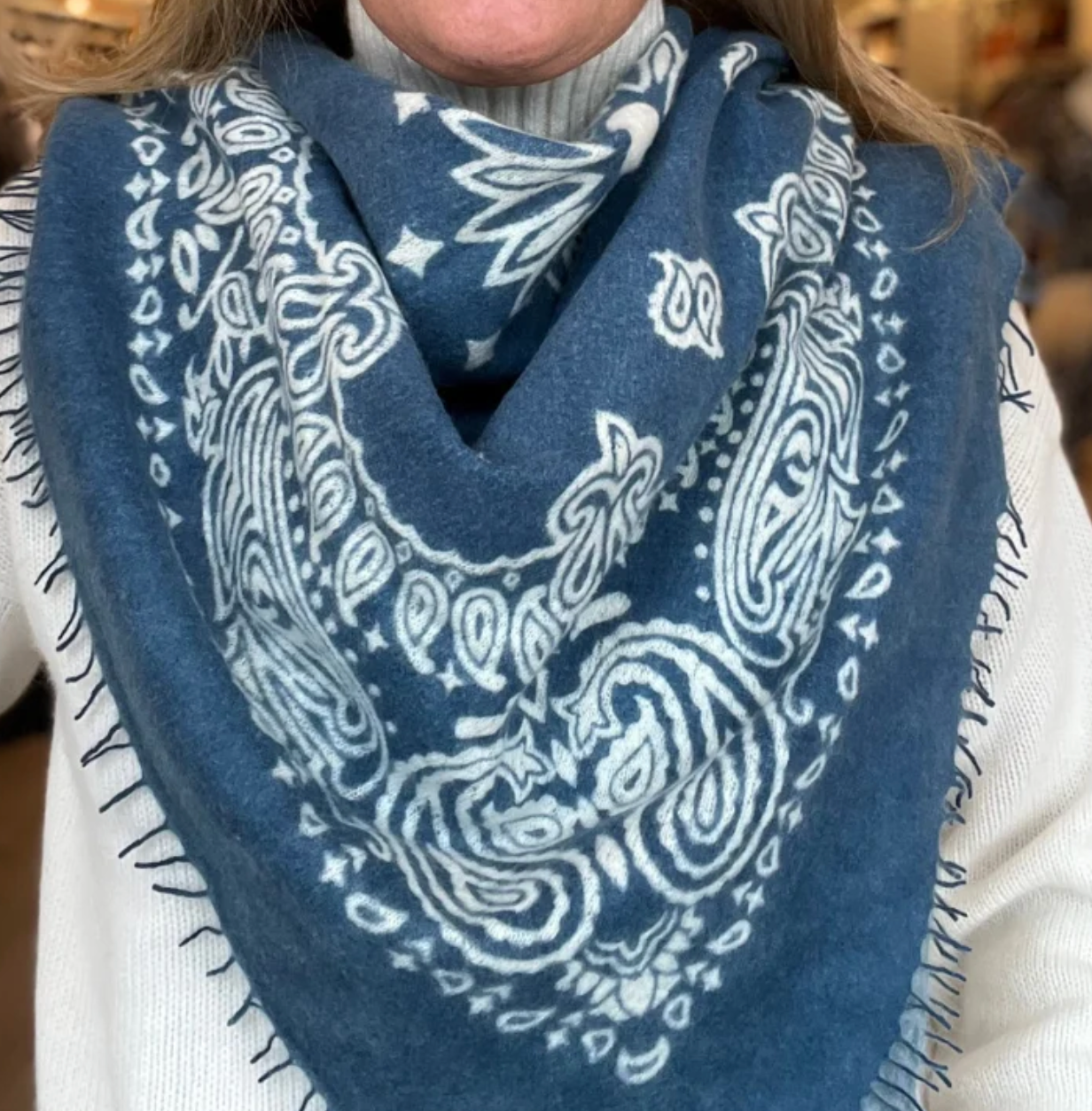 Cashmere Bandana Scarf