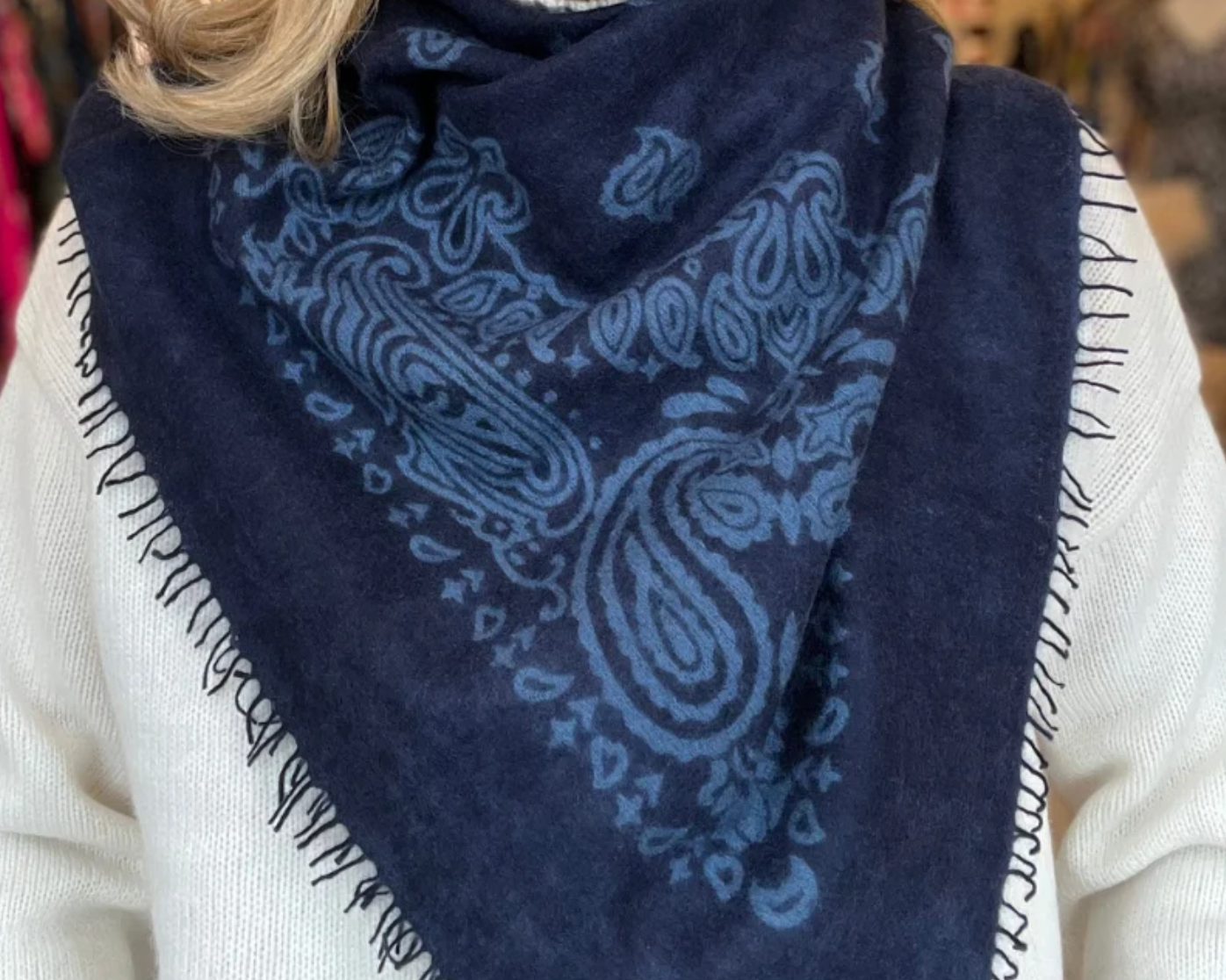 Cashmere Bandana Scarf