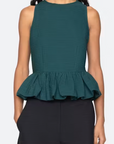 Roni Solid Boat Neck Top
