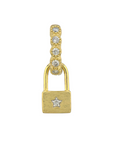 Petite Diamond Lock Earring Charm