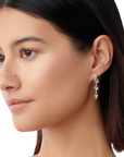 18K Tripple Lunar Drop Earrings