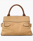 The Small Satchel - Suede Croc Dakota