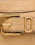 The Small Satchel - Suede Croc Dakota