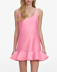 Pink Taffeta Mini Dress