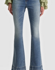 Rosaline Skinny Flare Jean with Seamed Hem