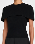 Yuki Short Sleeve Cape Top