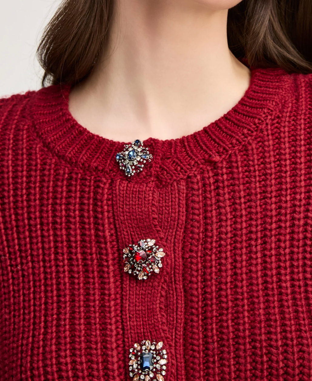 Rita Baroque Embellished Cardigan