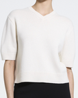 Crop V Tee Sweater