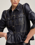 Lite Vegan Leather Delanie Jacket