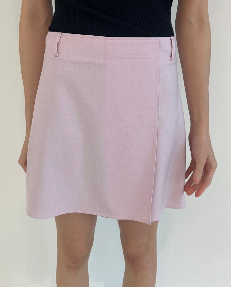 Pleat Mini Skirt
