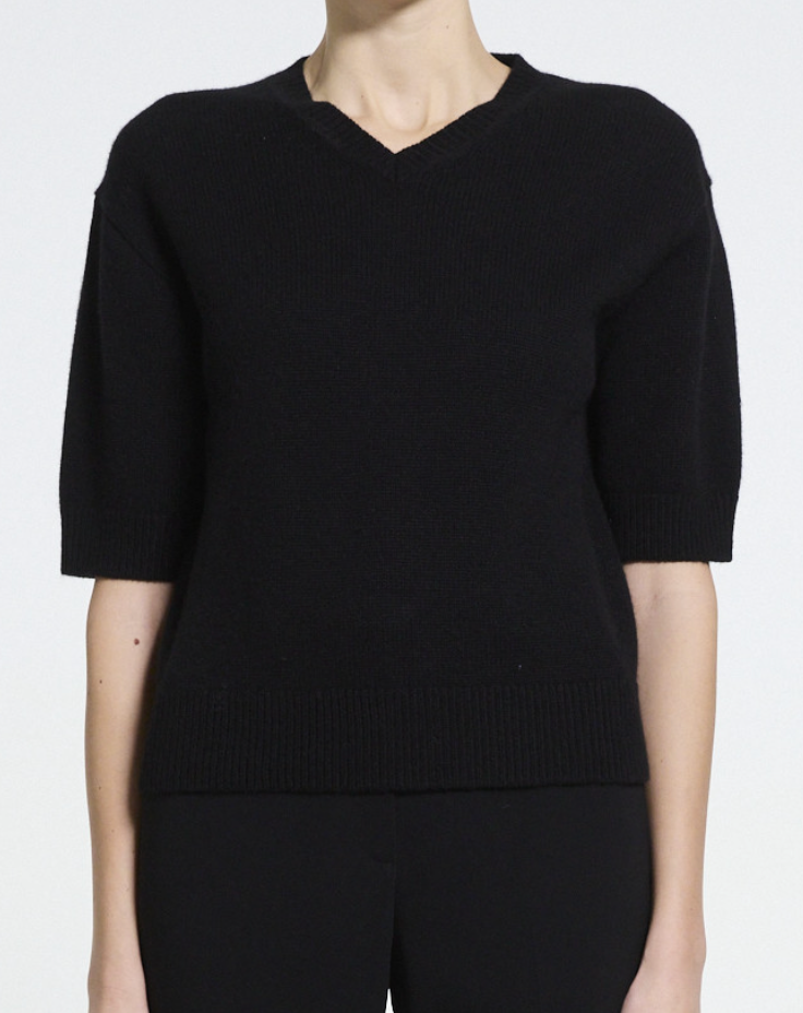Crop V Tee Cashmere