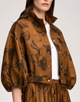 Paisley Fan Embroidered Iggy Jacket