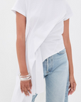 Draped Cap Sleeve T-Shirt