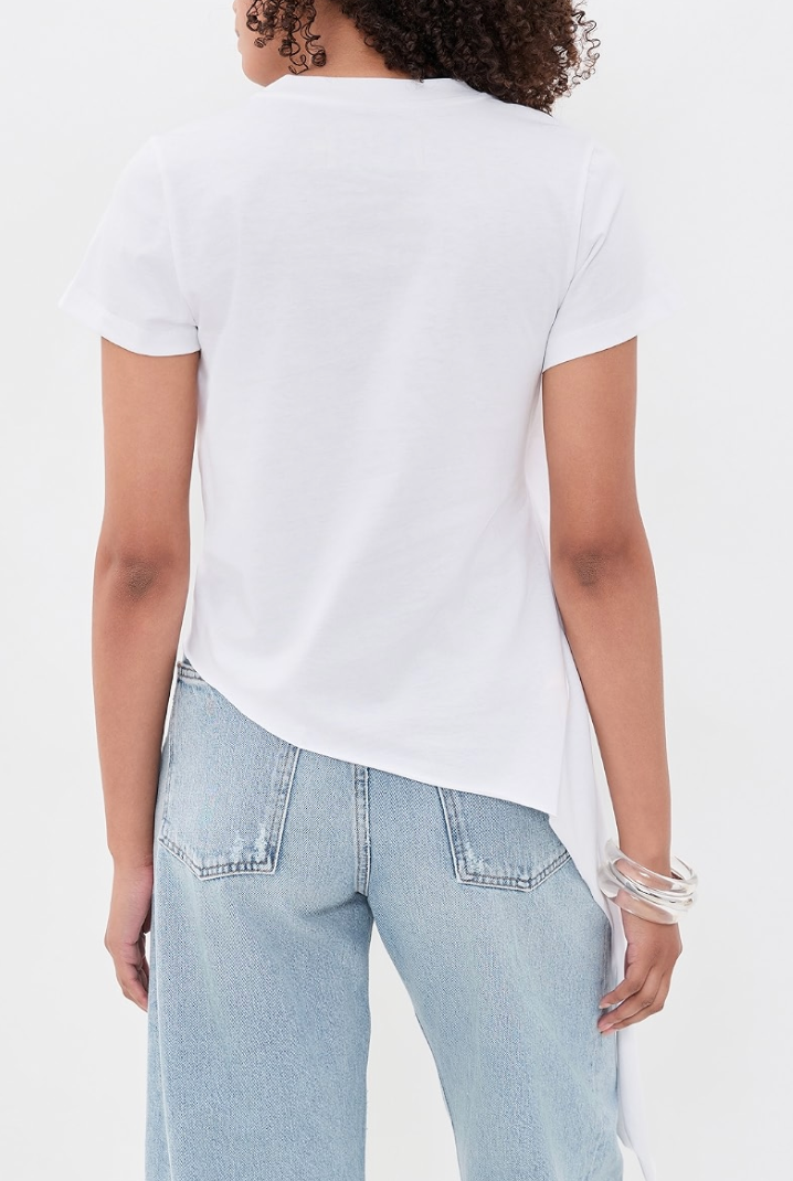 Draped Cap Sleeve T-Shirt