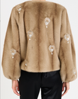 Pearl Drop Faux Mink Benson Coat