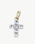 Rose Cut Cross Charm