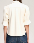 Lite Vegan Leather Fiona Top